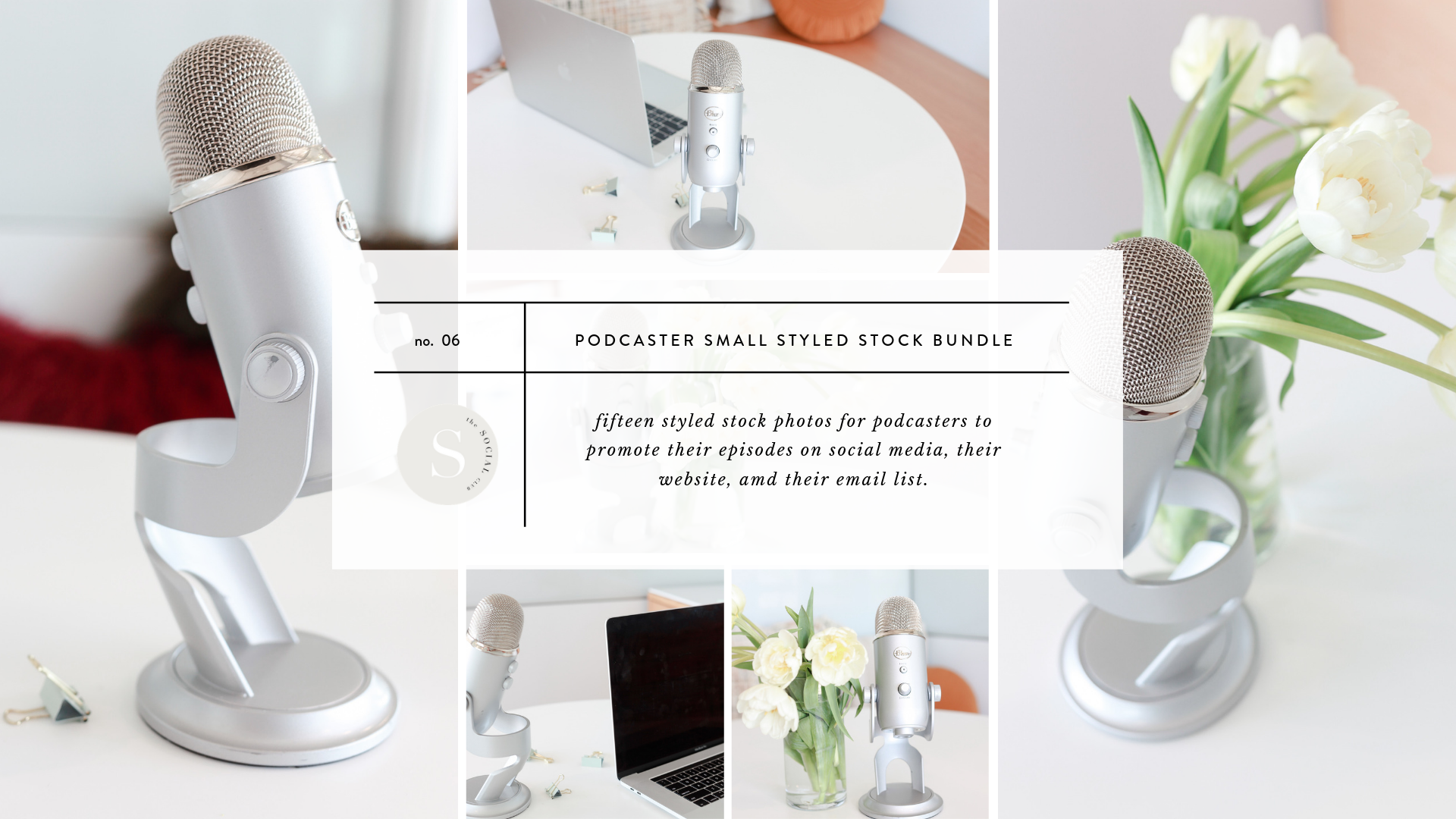 Podcaster Styled Stock Small Photo Bundle